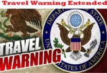 US Travel Warning Extended