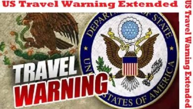US Travel Warning Extended